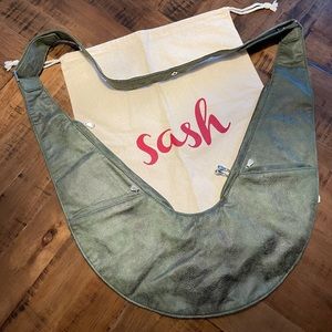 Sash Bag - Green fabric Brand NEW with dust bag